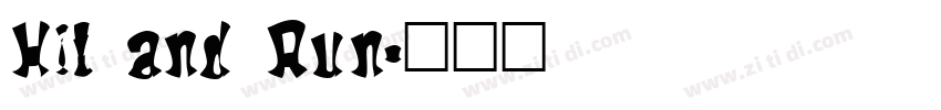 Hit and Run字体转换